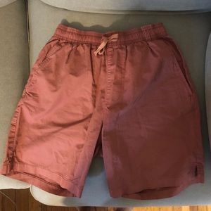 Mollusk summer shorts in cantaloupe orange